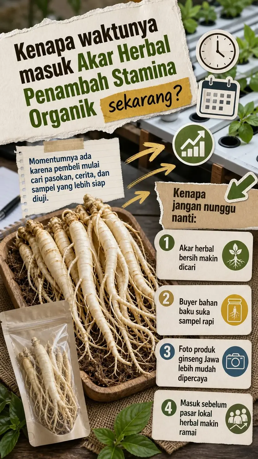 Bisnis Ginseng Jawa Hidroponik Bersih section 3