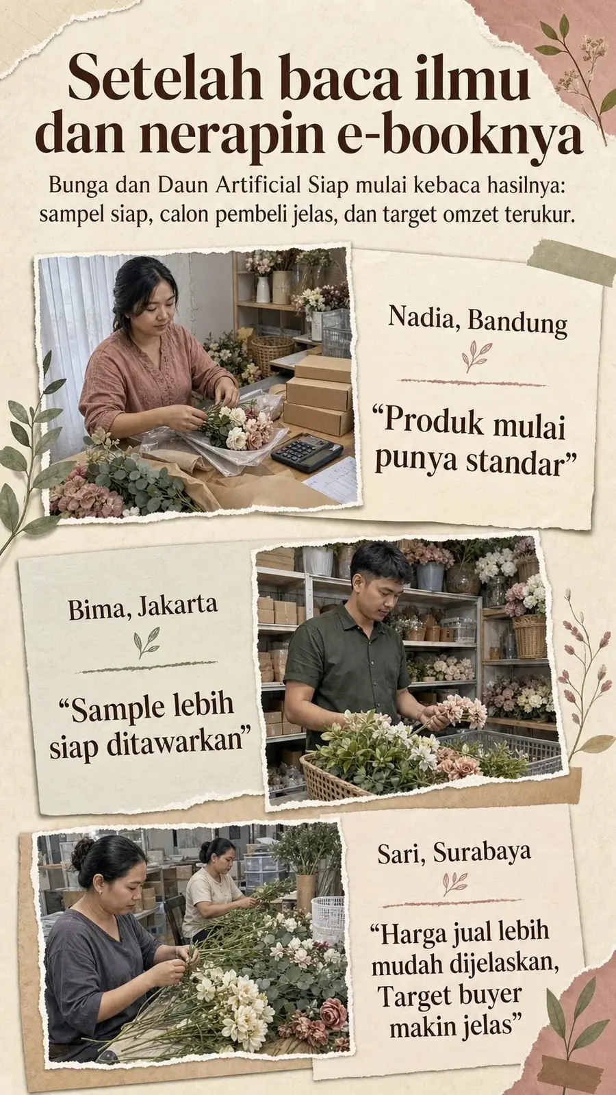 Bisnis Supplier Grosir Bunga Palsu Premium section 7