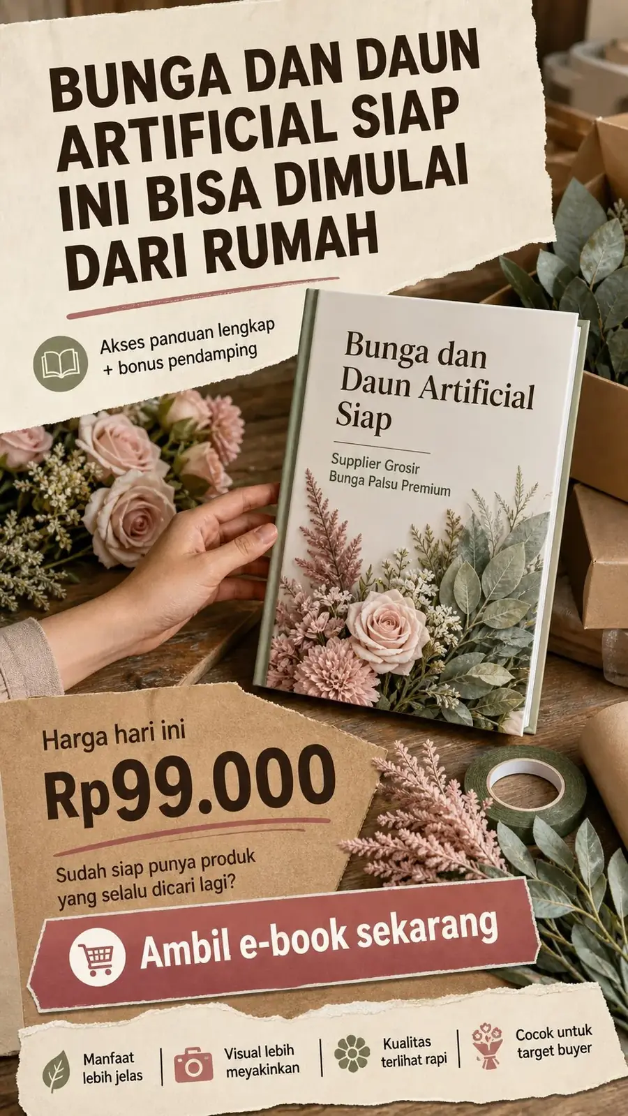 Bisnis Supplier Grosir Bunga Palsu Premium section 8