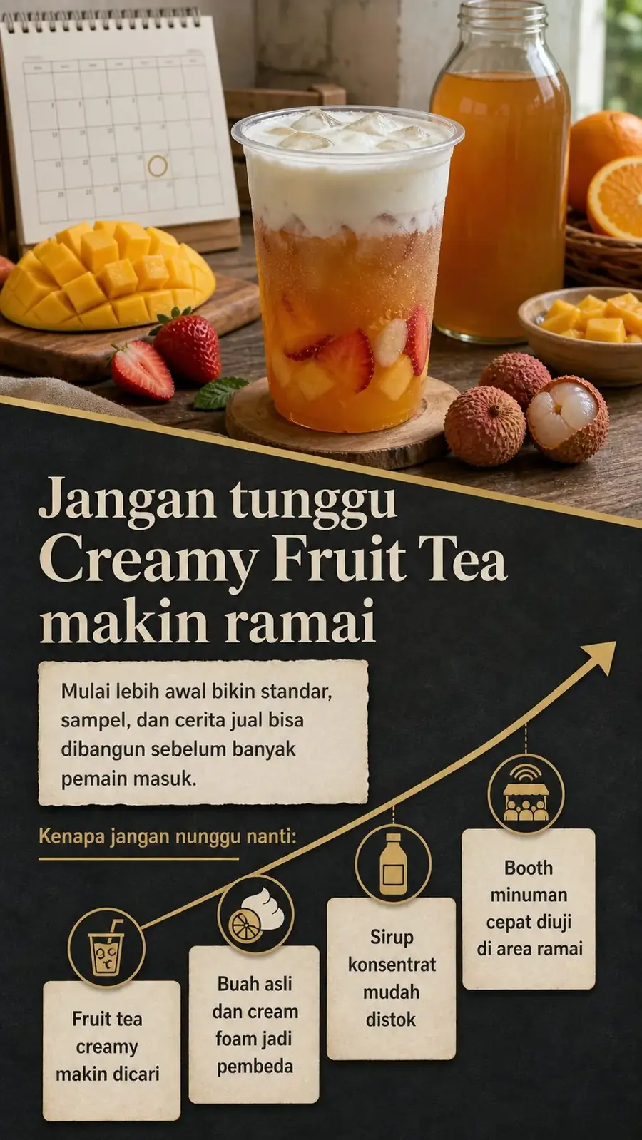 Creamy Fruit Tea section 3