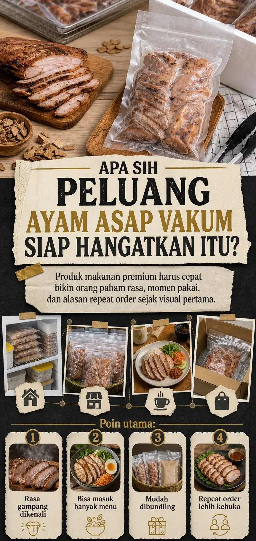 Frozen Daging Smoked Sei Ayam Pouch section 2
