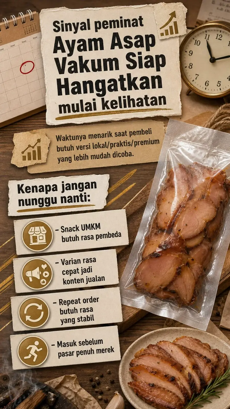 Frozen Daging Smoked Sei Ayam Pouch section 3