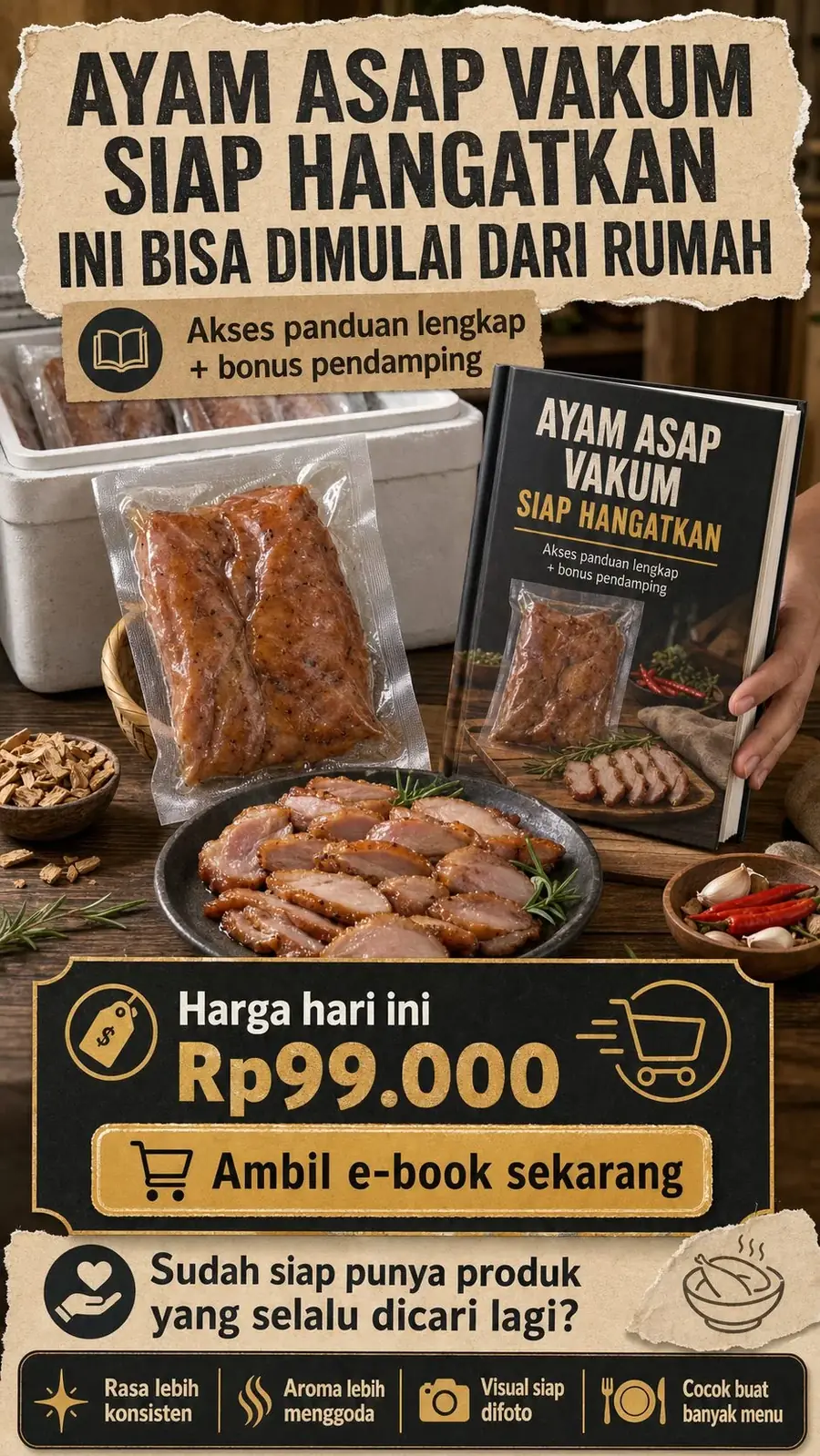 Frozen Daging Smoked Sei Ayam Pouch section 8