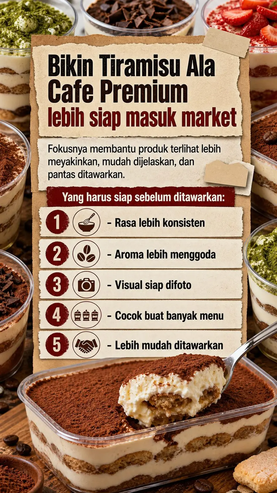 Frozen Tiramisu Tanpa Oven section 5