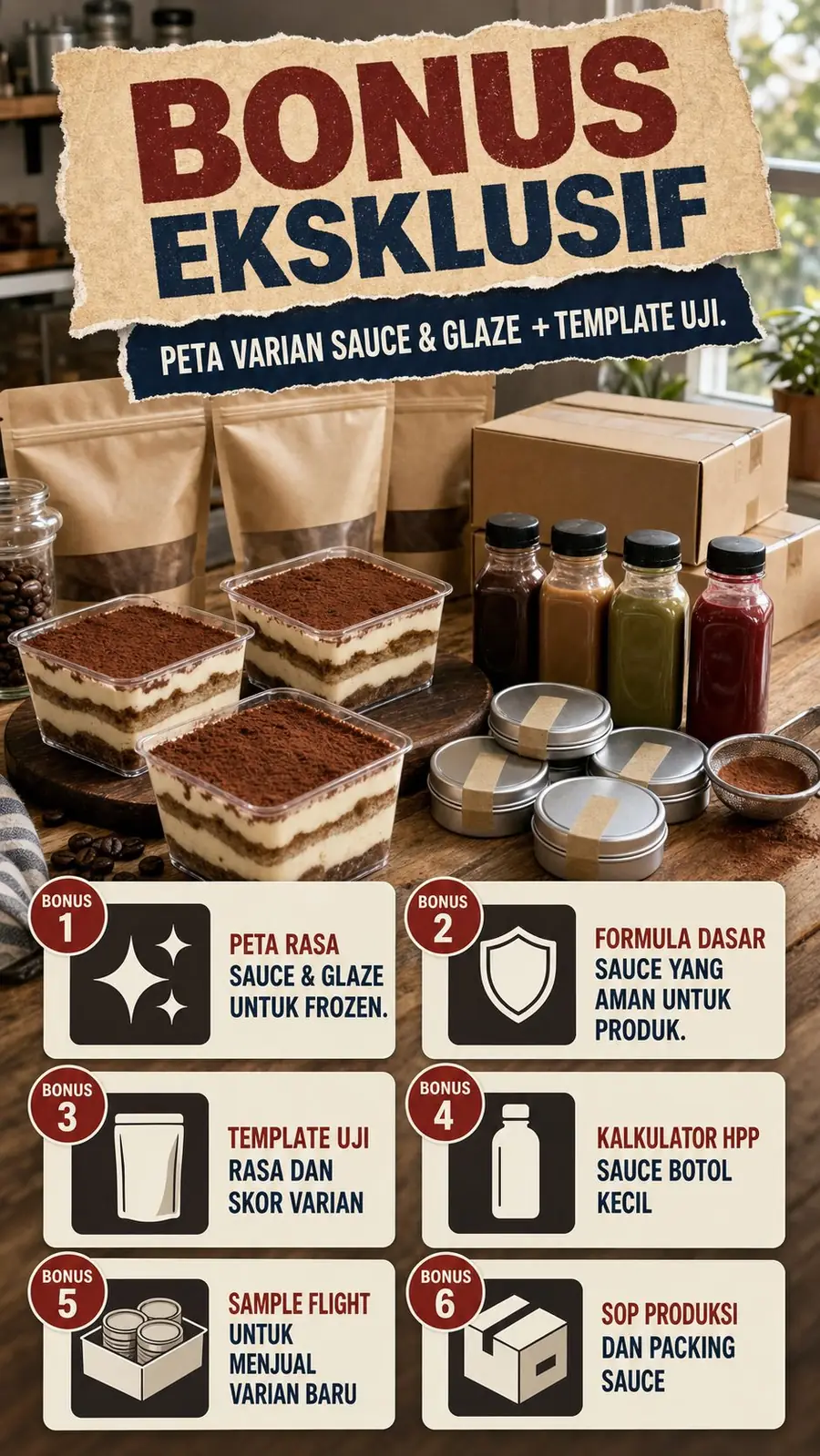 Frozen Tiramisu Tanpa Oven section 6