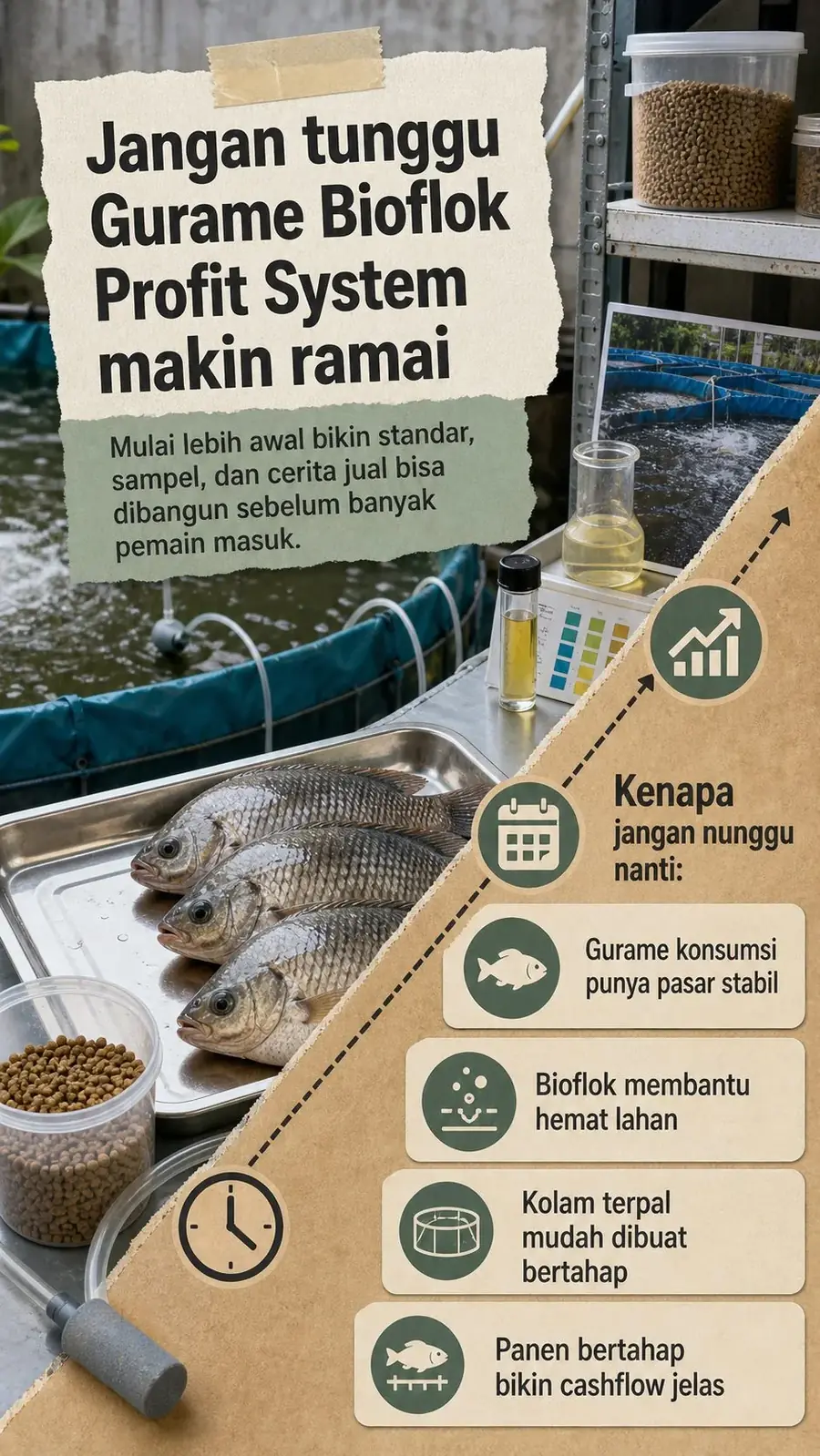 Gurame Bioflok Profit System section 3