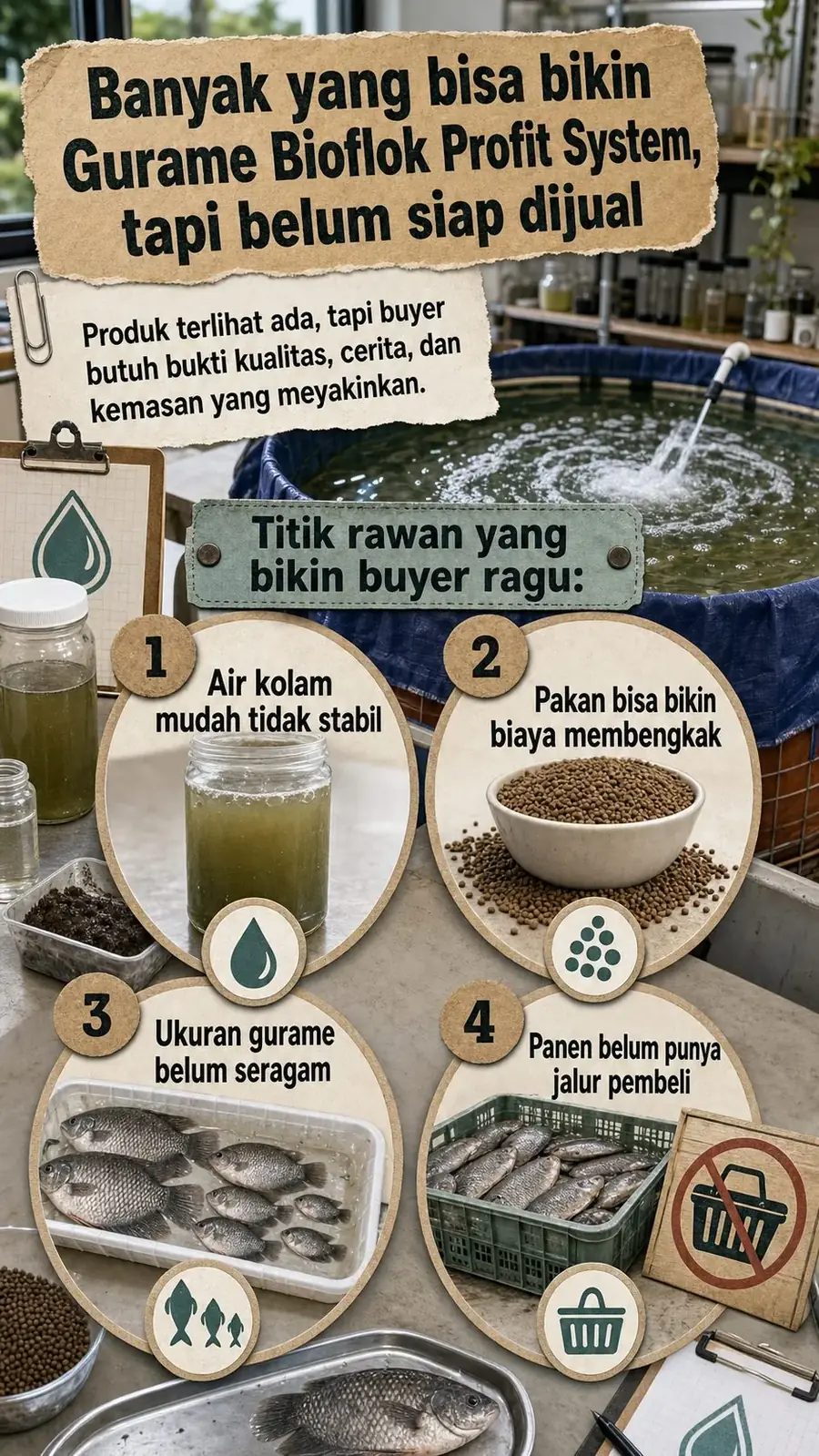 Gurame Bioflok Profit System section 4