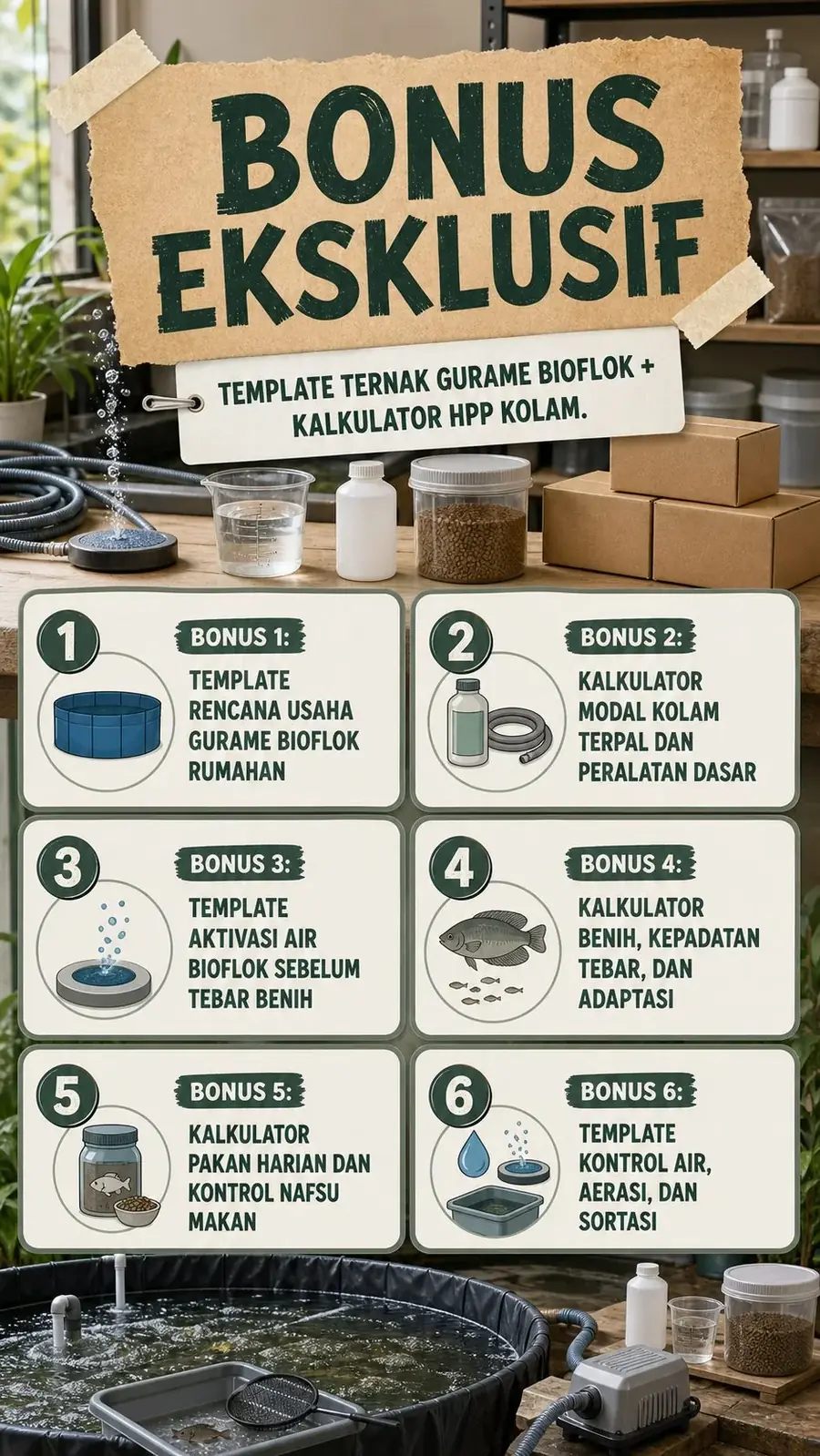 Gurame Bioflok Profit System section 6