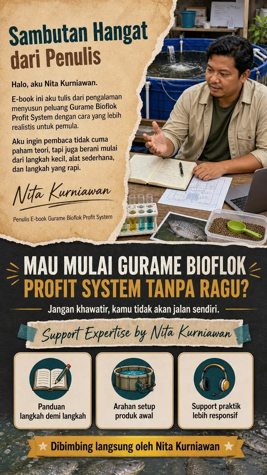 Gurame Bioflok Profit System section 9