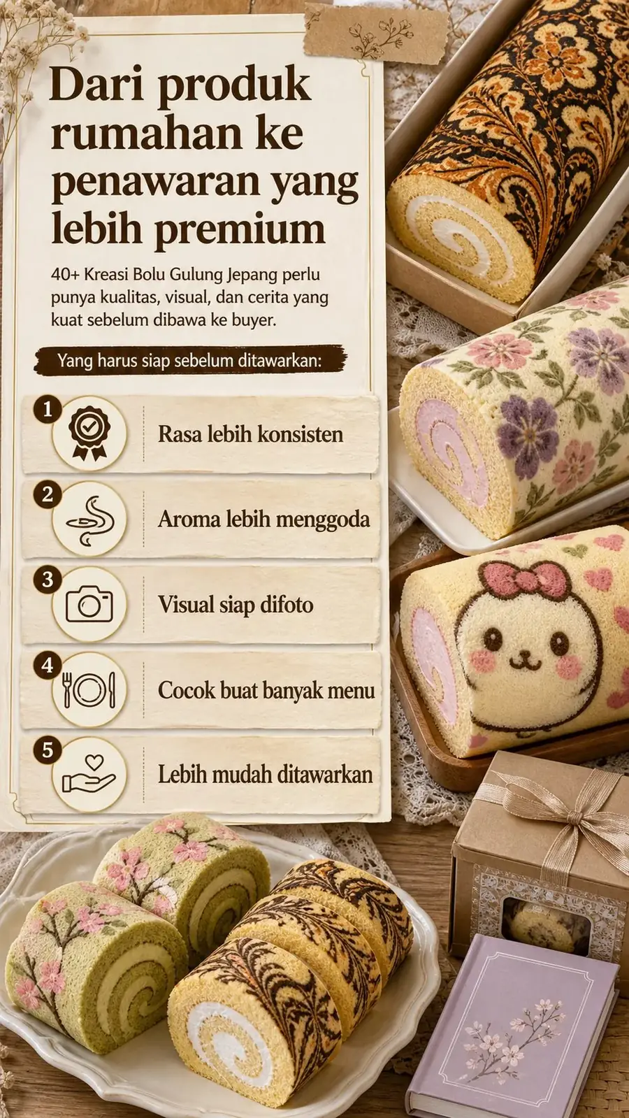 Kawaii Roll-Cake Masterclass section 5