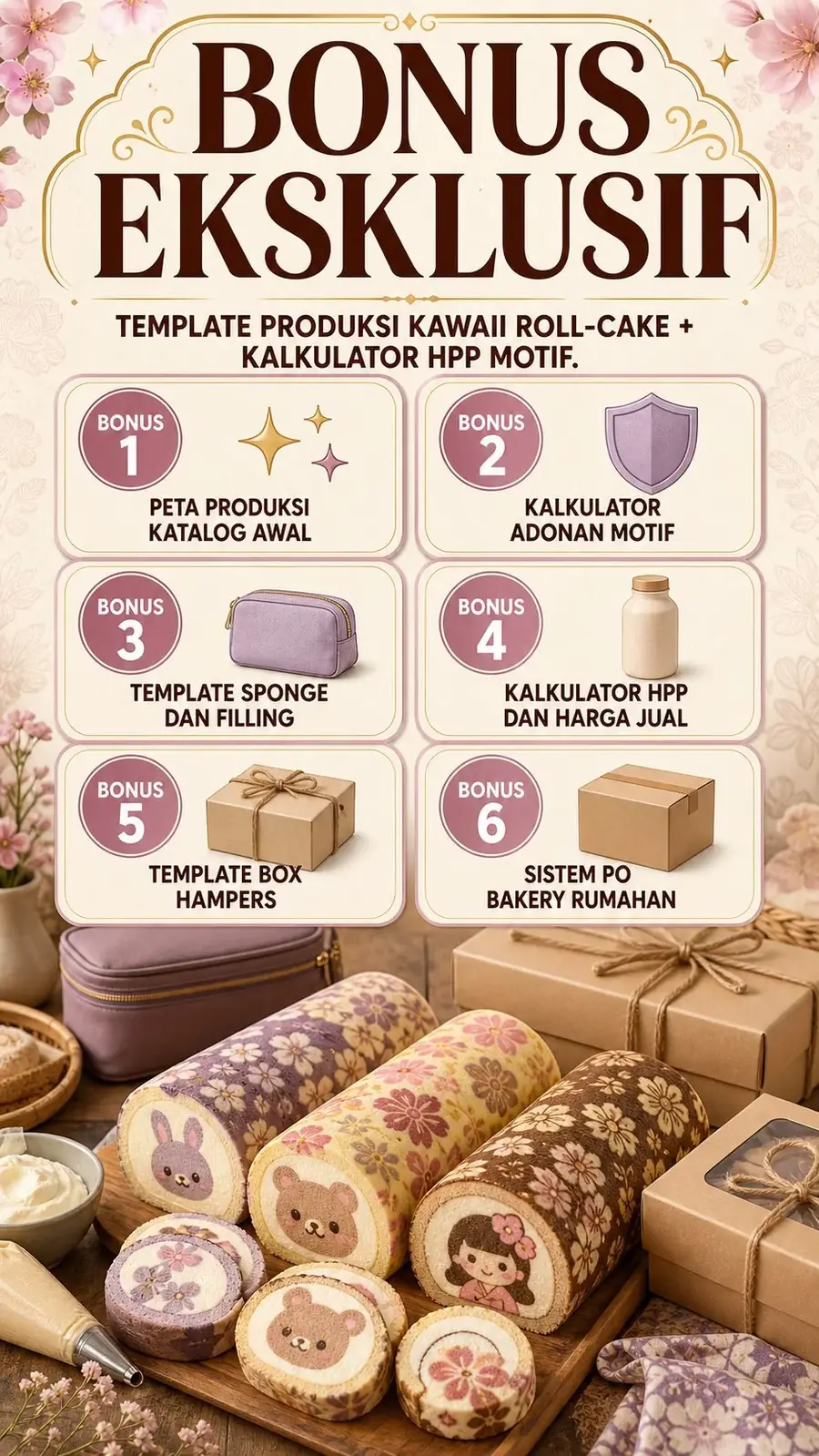 Kawaii Roll-Cake Masterclass section 6