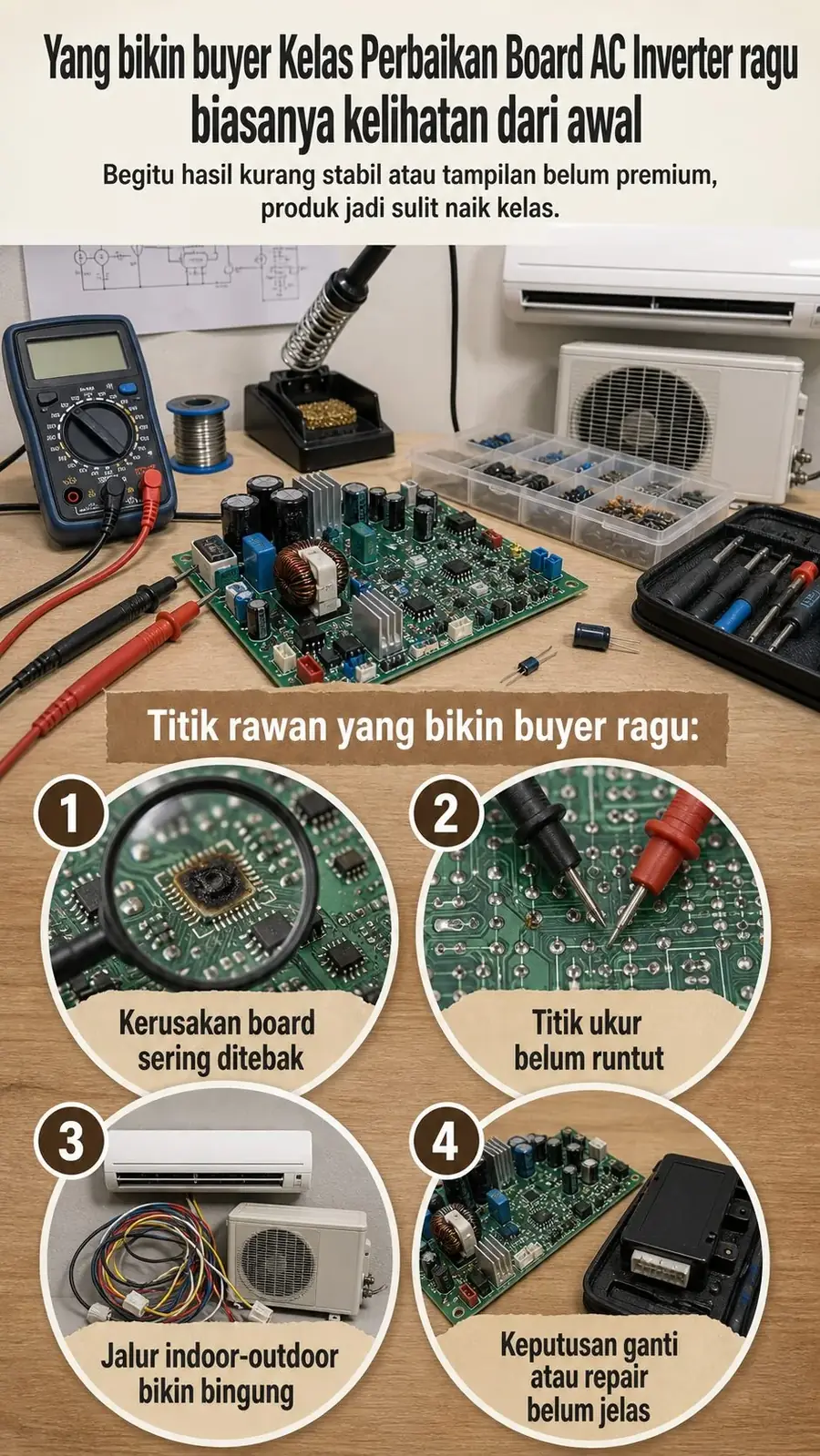 Kelas Perbaikan Board AC Inverter section 4