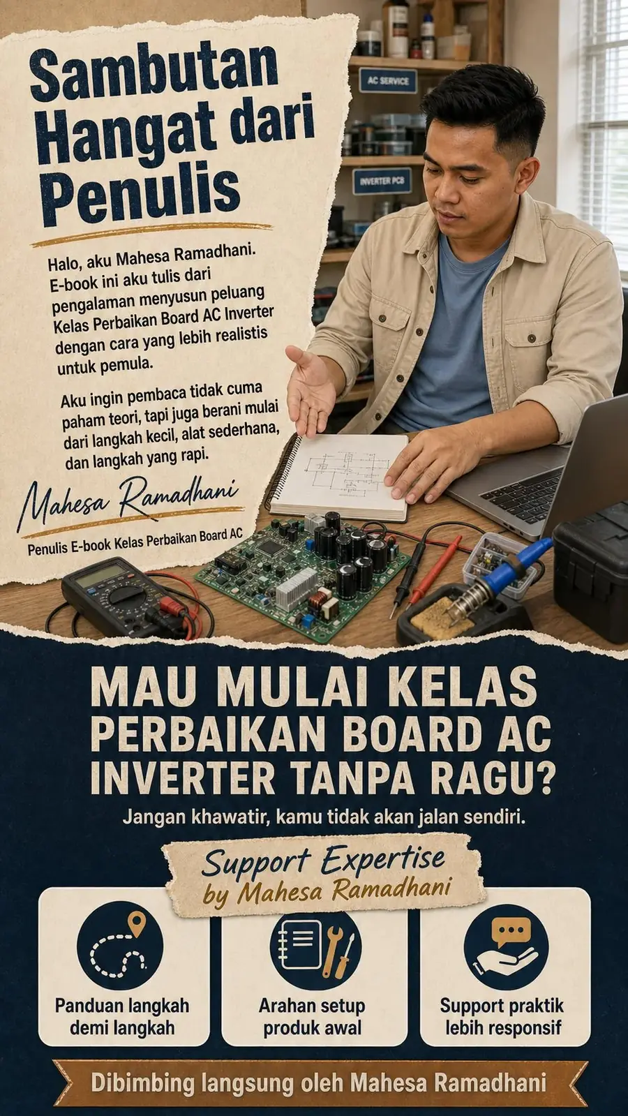 Kelas Perbaikan Board AC Inverter section 9
