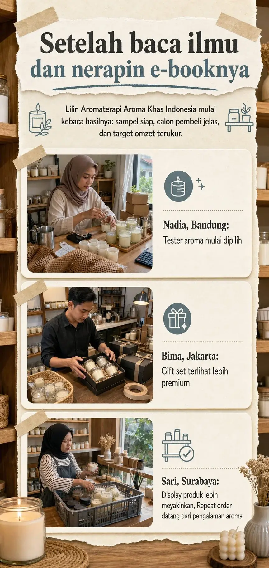 Nusantara Scented Candle section 7