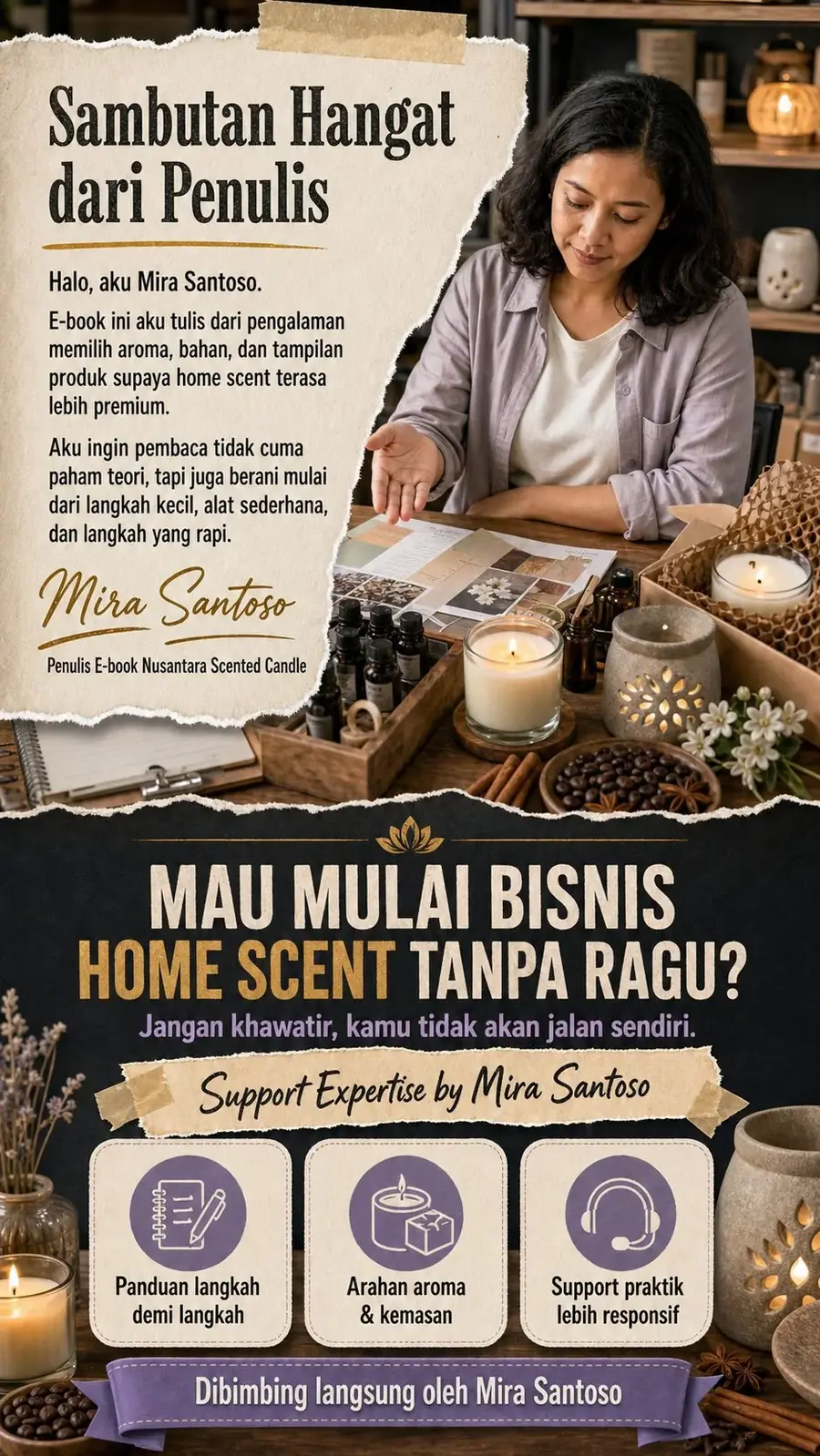 Nusantara Scented Candle section 9