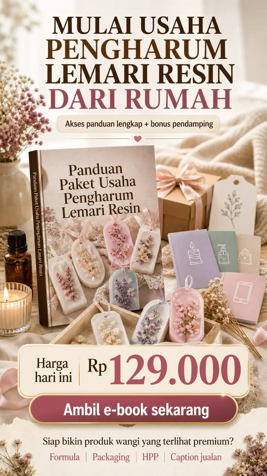 Panduan Paket Usaha Pengharum Lemari Resin section 8