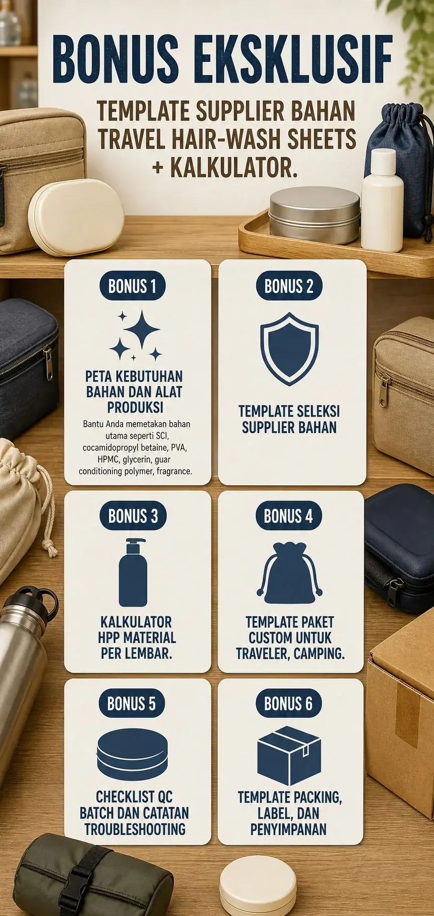 Travel Hair-Wash Sheets section 6